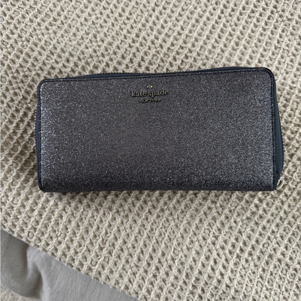 Kate Spade sparkly silver wallet